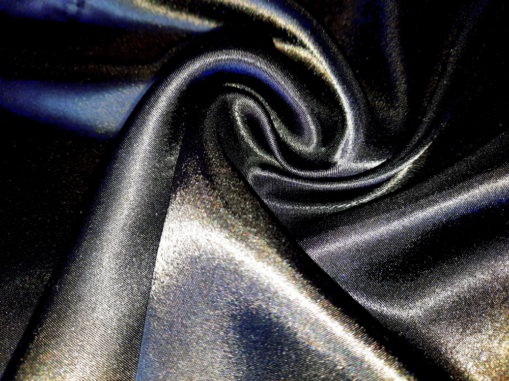Polyester-Satin schwarz (991749)